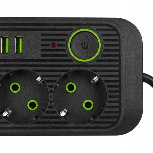 PRZEDŁUŻACZ listwa 2m 3 gniazda + 5x USB na Arena.pl
