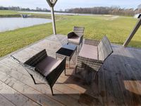 Zestaw Mebli Ogrodowych HDM technorattan Garden szary 4 el. Balkon meble