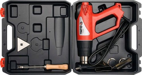 YATO OPALARKA ELEKTRYCZNA 2000W 50~550°c AKCESORIA WALIZKA LED + DYSZE na Arena.pl