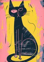 Plakat 39,5x55cm Kontrastowa Kotka