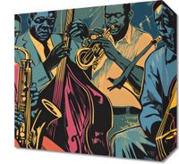 Obraz 30x30cm Jazzmani w Gazie
