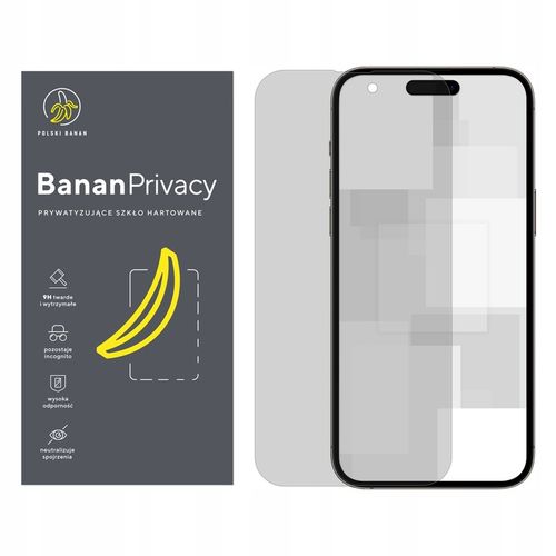 Szkło hartowane prywatyzujące 9H BananPrivacy do Apple iPhone 14 Pro Max na Arena.pl