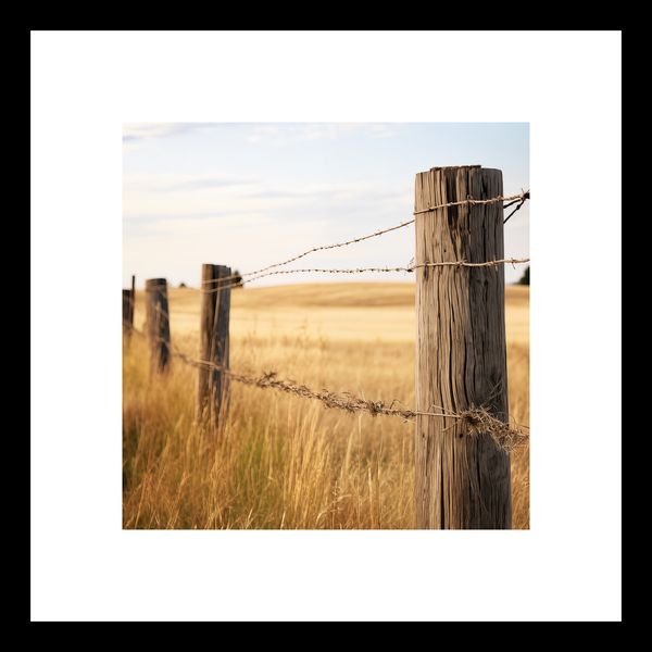 Plakat 20x20cm Płot na Polu zdjęcie 3