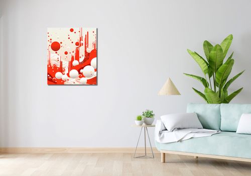 Obraz 60x70cm Krwiście Czerwone Wibracje na Arena.pl