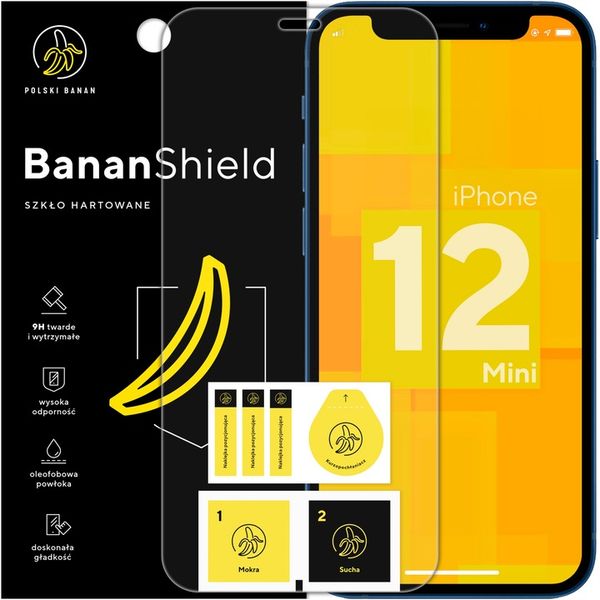 Szkło hartowane 9H BananShield do Apple iPhone 12 mini zdjęcie 1