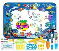 Mata Wodna Do Malowania Woda Dla Dzieci Pieczatki 22Elementy Duza 100cm XXL