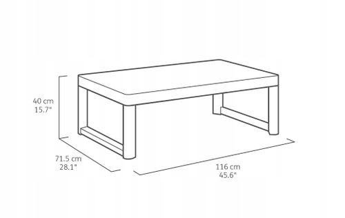 Keter Stół Stolik Ogrodowy Regulowany 2W1 Brązowy na Arena.pl