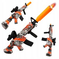 KARABIN LED NA KULKI ŻELOWE PISTOLET AUTOMAT OKULARY KULKI FLUORESCENCYJNE