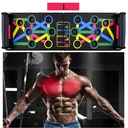 WIELOFUNKCYJNA DESKA DO POMPEK, DESKA PUSH-UP DESKA DO ĆWICZEŃ Z UCHWYTAMI na Arena.pl