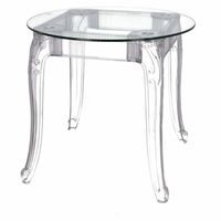 Stół Ghost 80cm transparentny glamour