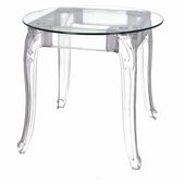 Stół Ghost 80cm transparentny glamour