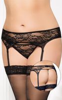garterbelt 3316   plus size   black xl