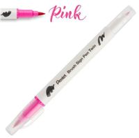 DWUSTRONNY PISAK PĘDZELKOWY DO KALIGRAFII PINK PENTEL
