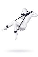 anonymo fixing sling with pillow, velour, black, 127 cm