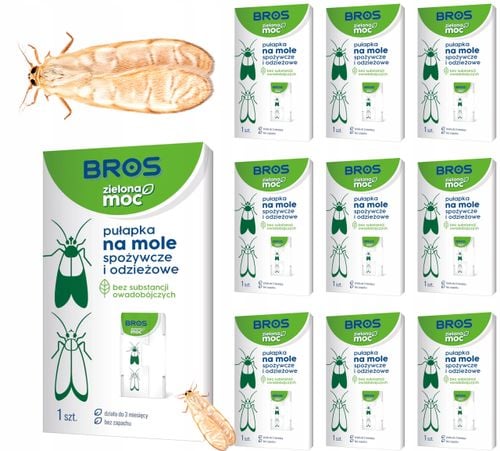 bros - zielona moc pułapka na mole spożywcze i odzieżowe - 10 szt. na Arena.pl