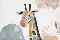 Plakat 45x30cm Żyrafa Bambino