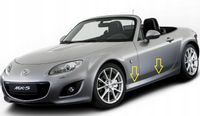 Mazda MX-5 2006-2015 - Listwy chrom boczne drzwi chromowane