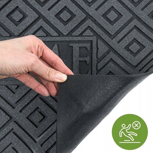 WYCIERACZKA POD DRZWI ZEWNĘTRZNA GUMOWA WEJŚCIOWA WELCOME BŁYSZCZĄCA na Arena.pl