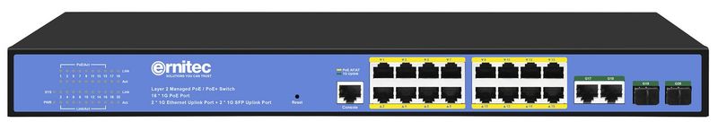 Ernitec Managed Layer 2+ Switch, 16 zdjęcie 1