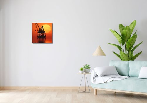 Obraz 40x40cm Sylwetka Przemysłu na Arena.pl