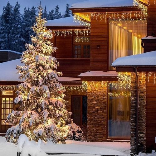 LAMPKI CHOINKOWE ŚWIĄTECZNE SOPLE Z EFEKTEM FLASH ZEWNĘTRZNE 8M 300 LED na Arena.pl