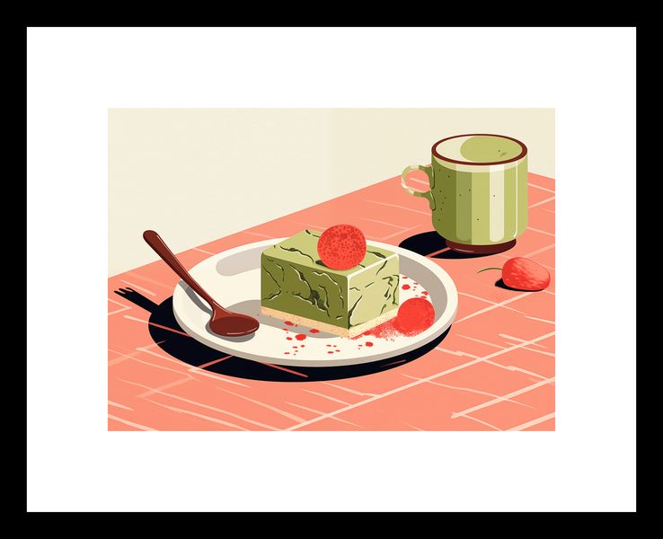 Plakat 18x13cm Deser Matcha zdjęcie 3