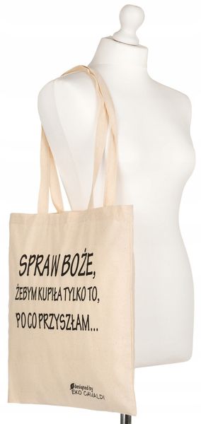bawełniana torba typu shopper bag zdjęcie 3