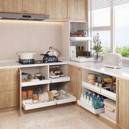 SZUFLADA KUCHENNA WYSUWANA 32-50CM REGULOWANA WYSUWANY KOSZ KUCHENNY na Arena.pl