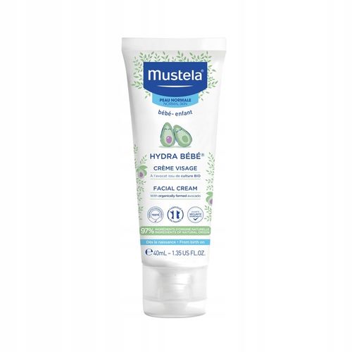 MUSTELA HYDRA BEBE Krem do twarzy z organicznym awokado 40 ml na Arena.pl
