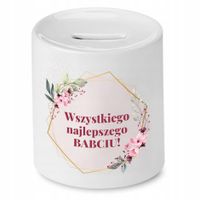 Skarbonka Dla Babci Wszystkiego Najlepszego Babciu Z Nadrukiem Ze Zdjęciem