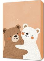 Obraz 40x60cm Wzory dla Dzieci, Dziewczynki i Chłopca - Misie