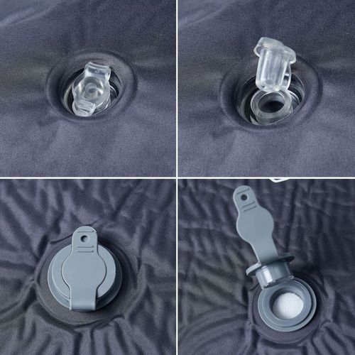 Materac samopompujący z poduszką, 1-osobowy, szary na Arena.pl