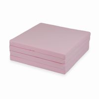 Mata do zabawy 120x120cm dla Dziecka kwadratowa składana, Pudrowy róż