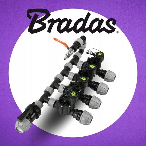 ELEKTROZAWÓR Z REGULACJĄ PRZEPŁYWU DO NAWADNIANIA OGRODU 2x GZ 1 CAL BRADAS na Arena.pl