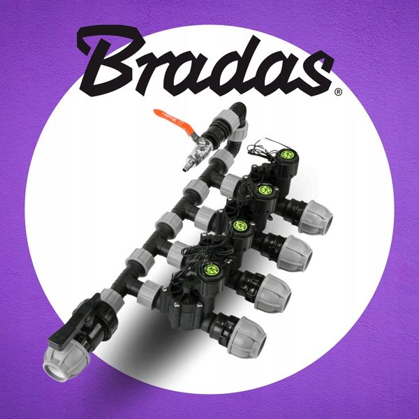 ELEKTROZAWÓR Z REGULACJĄ PRZEPŁYWU DO NAWADNIANIA OGRODU 2x GZ 1 CAL BRADAS zdjęcie 6