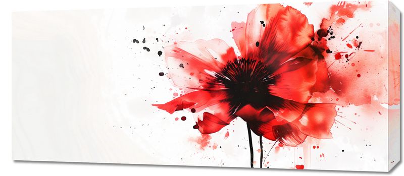 Obraz 90x40cm Płynna Akwarela zdjęcie 1