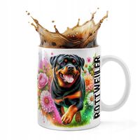 KUBEK CERAMICZNY 330ML DRUK - PIES PSY PIESEK RASA ROTTWEILER