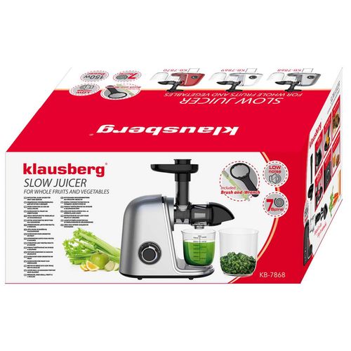 sokowirówka wyciskarka wolnoobrotowa klausberg kb-7868 na Arena.pl