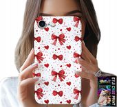 ETUI DO IPHONE 16e - CZERWONE WSTĄŻKI WSTĄŻKA MODNE WZORY