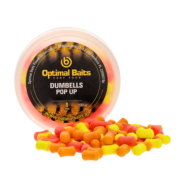 Optimal Baits Dumbells Pop Up SKISŁE MASŁO 8mm - Method Feeder zdjęcie 1
