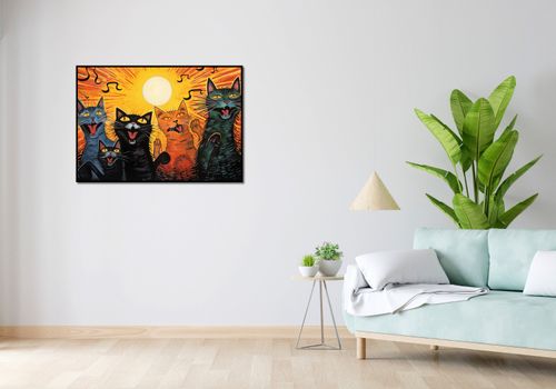 Plakat 100x70cm Kocie Koncertowanie na Arena.pl