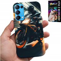 ETUI DO OPPO RENO5 4G 5G - MOTOCYKLISTA MOTOR FAN MOTOCYKL + SZKŁO