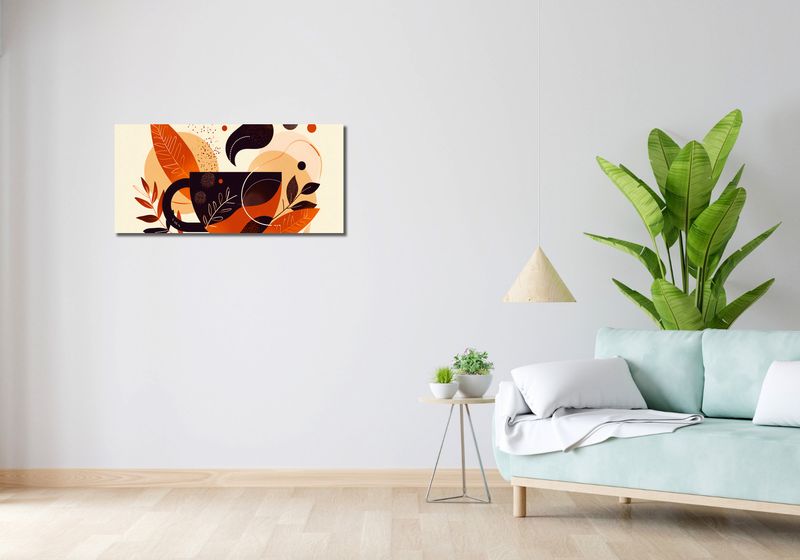 Obraz 90x40cm Wachlarz Ciepła zdjęcie 2