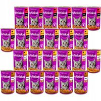 Whiskas Mix Smaków Mokra Karma Dla Kota Adult 24x400g Puszki 9,6kg