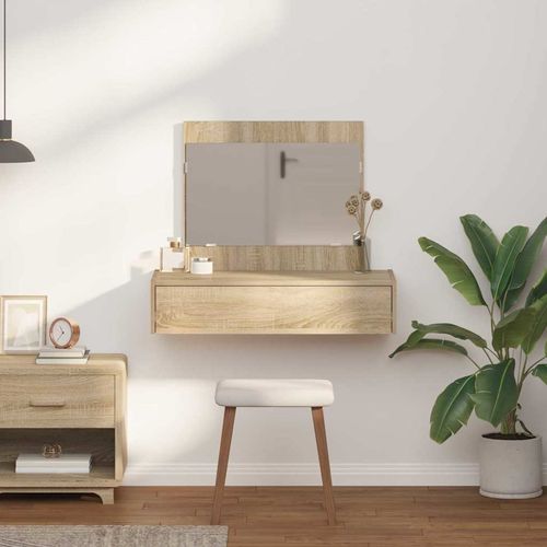 Toaletka Brązowy 83 x 40 x 70 cm Materiał drewnopochodny na Arena.pl