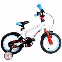BIAŁY ROWER DZIECIĘCY LEKKA RAMA ROWEREK DLA DZIECI KÓŁKA BOCZNE 14 CALI