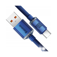 Kabel USB do USB-C Baseus Crystal Shine, 100W, 1.2m (niebieski)