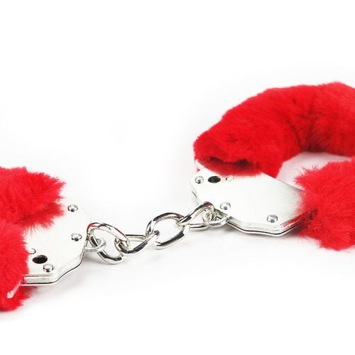 fetish pleasure fluffy handcuffs red na Arena.pl