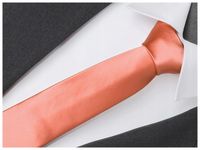 GŁADKI Jednokolorowy 7cm Krawat Męski ŁOSOSIOWY R5