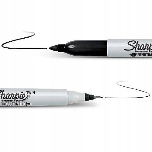 MARKER DWUSTRONNY SHARPIE TWIN TIP CZARNY S0811100 zdjęcie 2